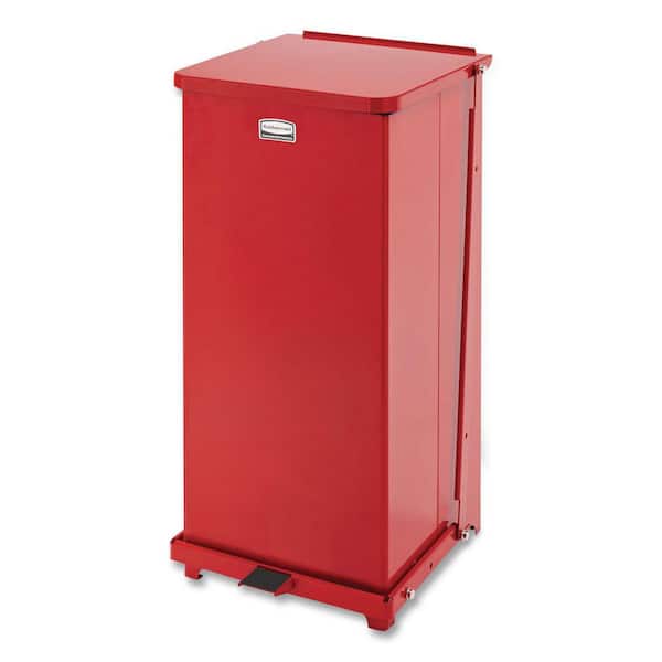 Defenders 24 Gal. Red Step-On Medical Trash Can