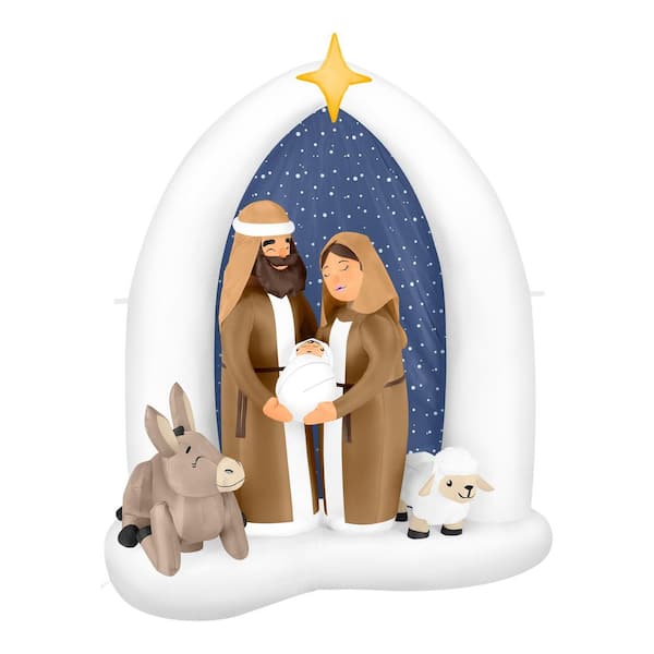 6.5 ft LED Nativity Scene Airblown Inflatable I12