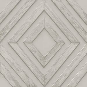 Natural Diamond Wood Wall Peel and Stick Non-Woven Wallpaper