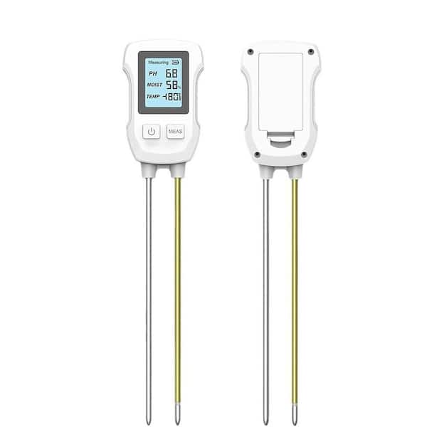High-Accuracy Soil Moisture Meter and Tester-Monitors Temperature, Humidity and pH for Garden, Lawn, Farm and Plant Care