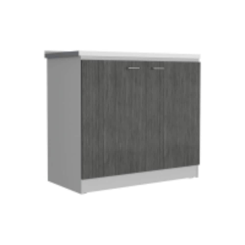 Dual Tone Utility Sink Cabinet, Smokey Oak Combined Light Gray Wood Frame price history on PriceWatchPro