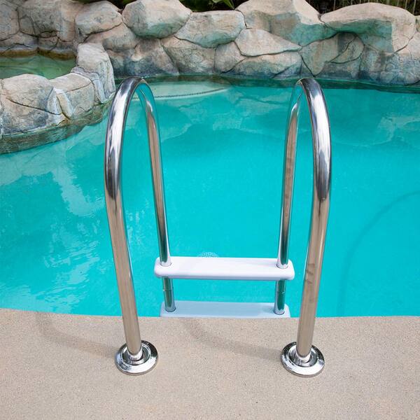 Costway In-Ground Pool Ladder – 3-Step Stainless Steel – Anti-Slip Steps – 265lb Capacity
