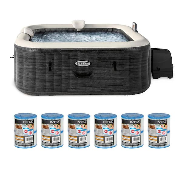 94 x 28" PureSpa Plus 6-Person Greystone Hot Tub Spa. With /S1 Filter Cartridge (12 Pack)