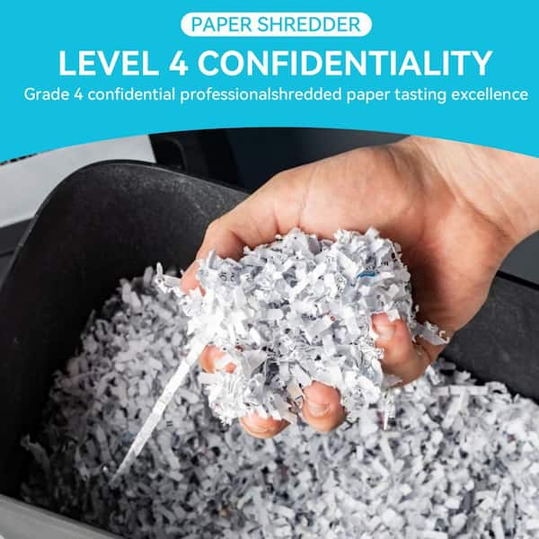 18 Sheets Cross-Cut Paper Shredder with 5.28 Gal. Bin for Credit Cards,  Staples, Pin, 62dB, Work for 45-Minutes Straight C281P-18