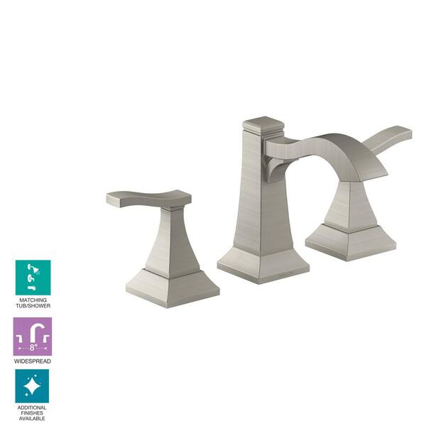 Truss 8 in. Widespread 2-Handle Bathroom Faucet in Vibrant Brushed Nickel Truss 8 in. Widespread 2-Handle Bathroom Faucet in Vibrant Brushed Nickel