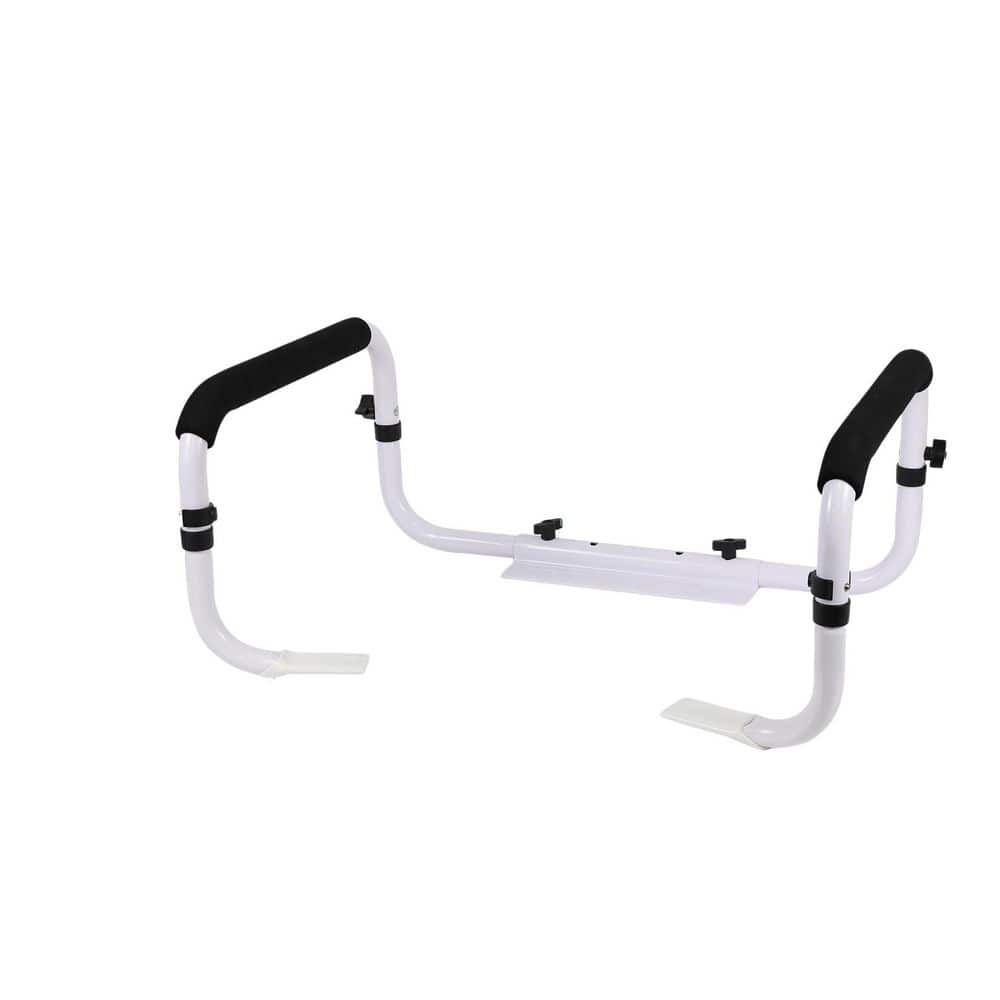 17 in. to 21 in. Toilet Safety Rail for Seniors, 350 lb. Safety Frame for Toilet Seat, Toilet Grab Bar, Black and White price history on PriceWatchPro