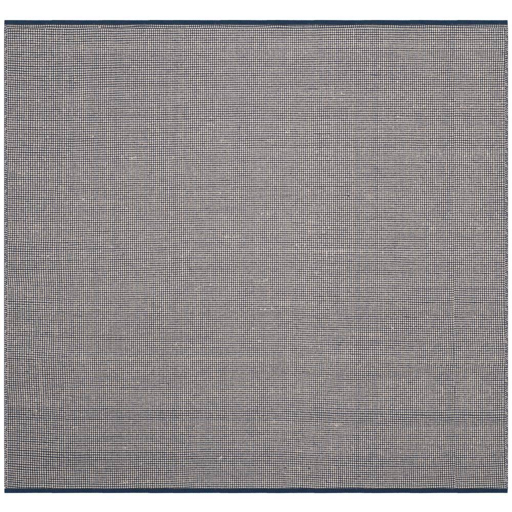 Montauk Ivory/Navy 4 ft. x 4 ft. Square Solid Area Rug price history on PriceWatchPro