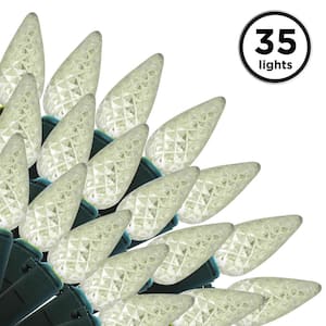12.25 ft. 35-Count LED C6 Warm White Christmas Lights