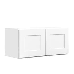 30 in. W x 12 in D x 24 in. H in. Shaker White Plywood Ready to ...