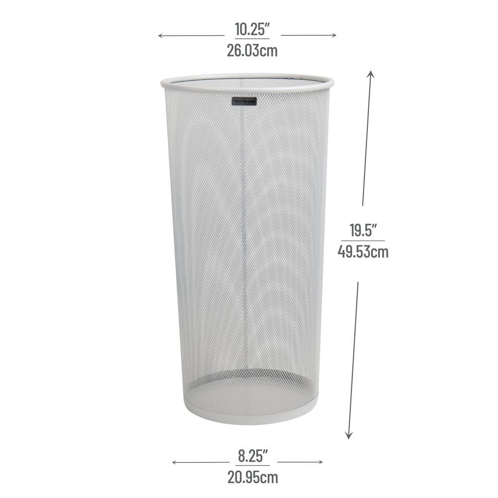 White Metal Mesh Indoor/Outdoor Umbrella Rack Stand