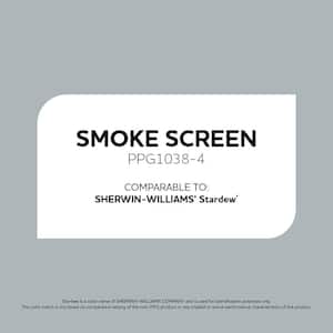 1 gal. PPG1038-4 Smoke Screen Satin Interior/Exterior Porch and Floor Paint with Cool Surface Technology