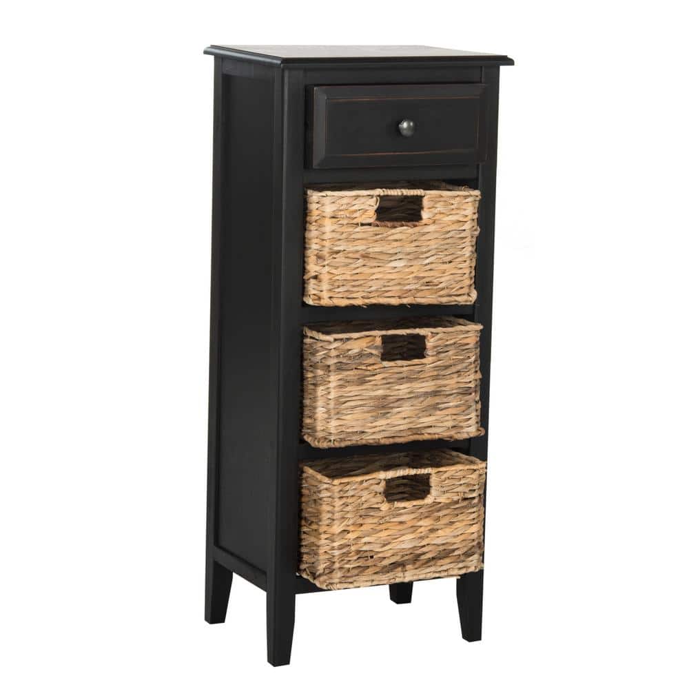 Michaela Rustic White Storage Side Table - thumbnail 5