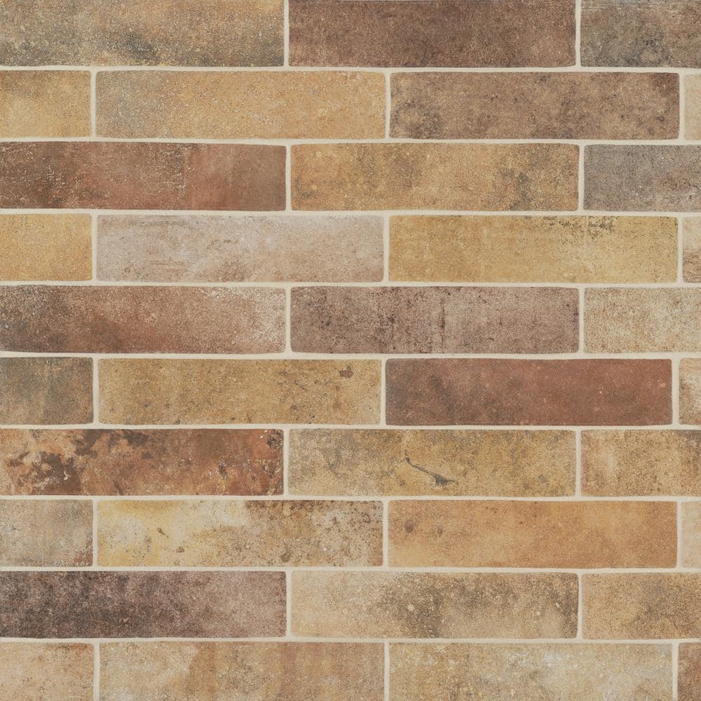 Montana 2x10 Matte Yellowstone Porcelain Brick Look Tile