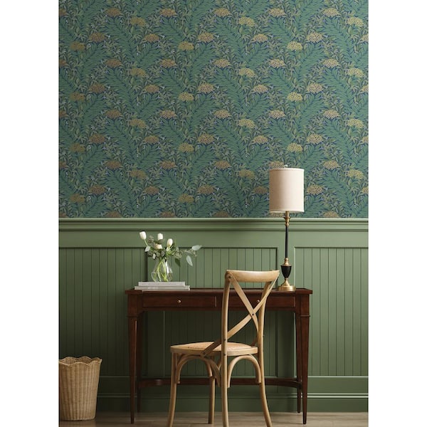 Highgrove Navy Blue Metallic Non-Pasted Wallpaper