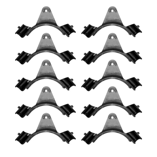 PLUMBFLEX 3/4 in. 90 Degree Bend Polyethylene PEX Tubing Bend Support with Nail Plate Wall Mount Pipe Hanger (10-Pack)