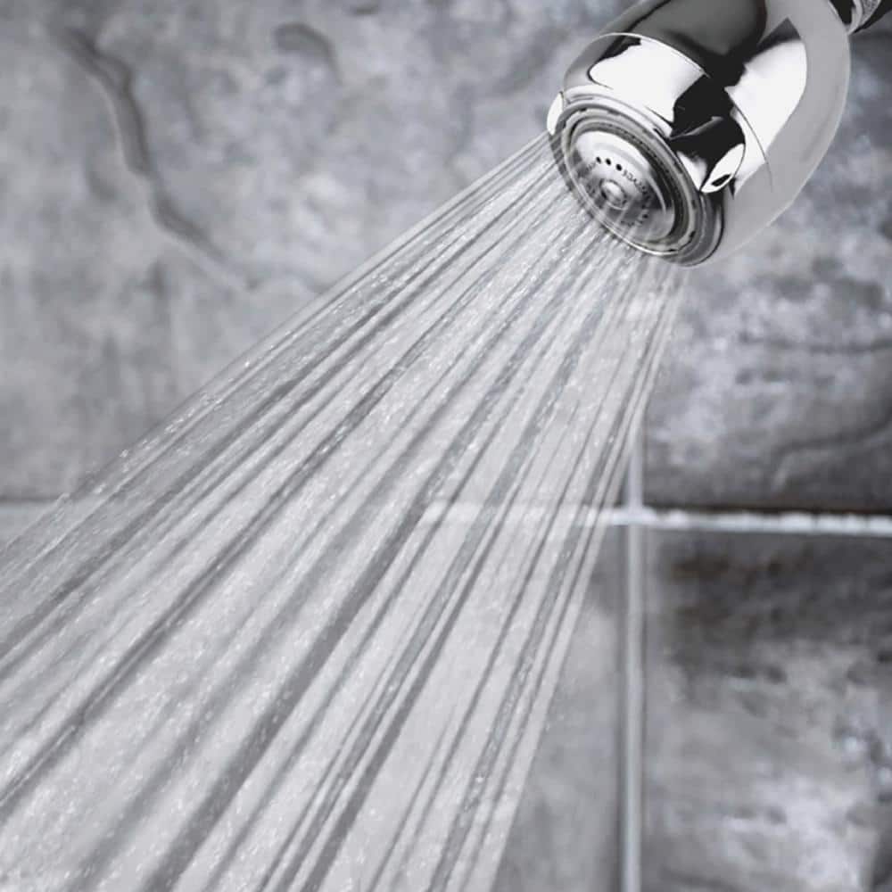 Niagara Conservation N2920CH Earth Spa 3-Spray with 2 GPM 2.7-in. Wall Mount Adjustable Fixed Shower Head in Chrome, 1-Pack | Bathroom Shower Head Sprayer with Pressure Compensation Technology