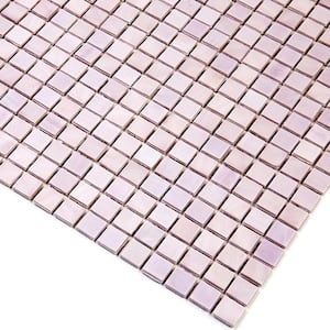 Skosh Glossy Lavander 11.6 in. x 11.6 in. Glass Mosaic Wall and Floor Tile (18.69 sq. ft./case) (20-pack)
