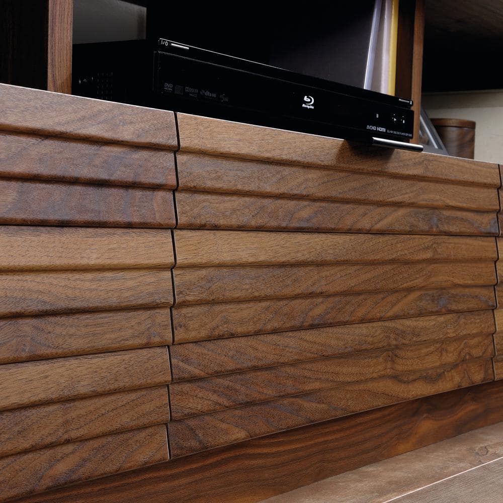 Grand Walnut 70'' Freestanding TV Cabinet with Storage