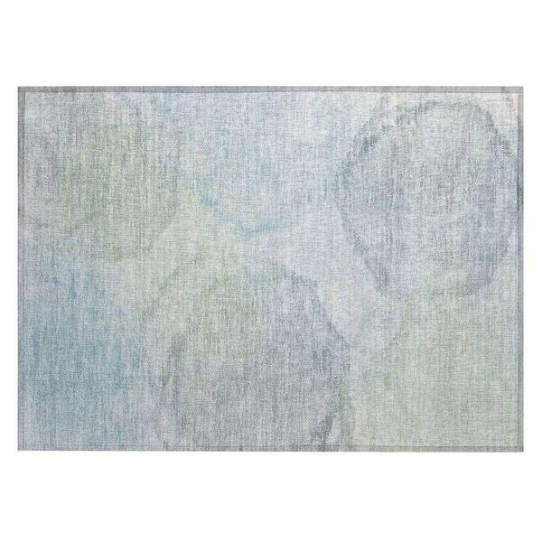 Chantille Machine Washable Indoor/Outdoor Abstract ACN2443 Sky 2 ft. x 3 ft. Accent Rug