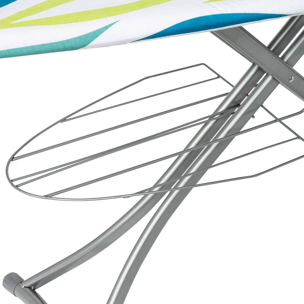 Honey-Can-Do Silver and Multi Oval Print Ironing Board with Rest