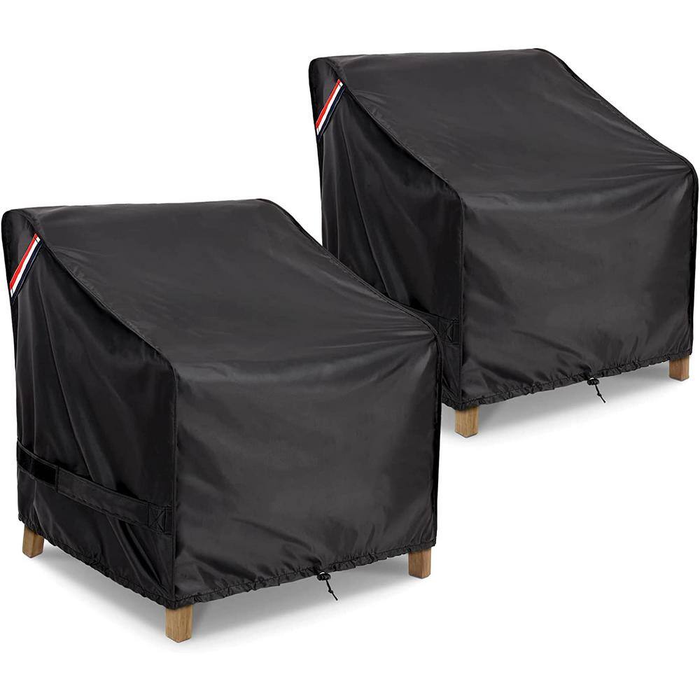Waterproof Furniture Covers Patio Chair Covers 2-Pack - Waterproof 36x37x36 Inch Outdoor Furniture Covers With Air Vents Heavy Duty Chair Protection