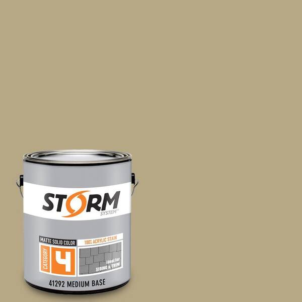 Storm System Category 4 1 gal. Tiki Tan Matte Exterior Wood Siding 100% Acrylic Latex Stain
