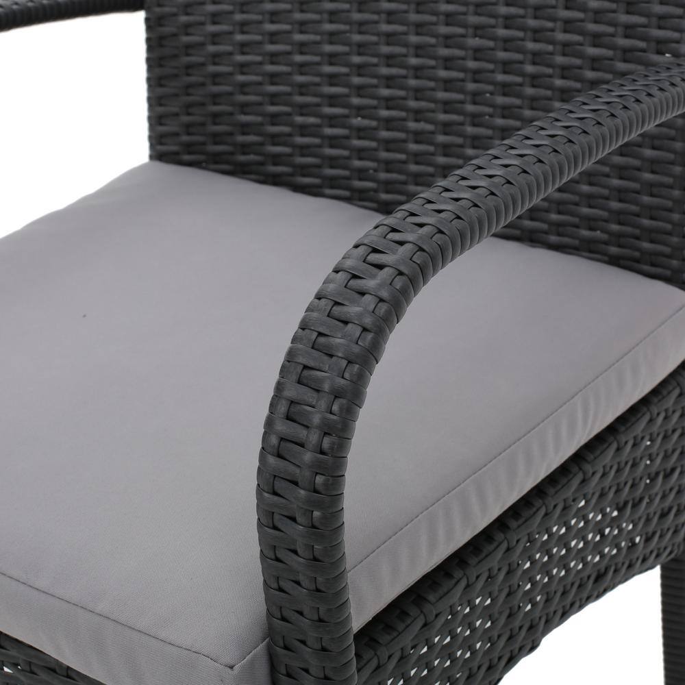 Palermo Gray Aluminum and Steel 6-Piece Outdoor Dining Set