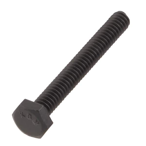 DECKMATE 1/4 in. -20 x 2 in. Black Hex Bolt