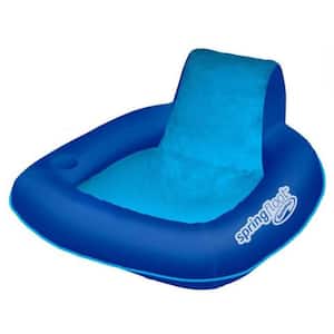 Spring Float SunSeat Water Pool Summertime Relaxation Lounge Seat, Blue