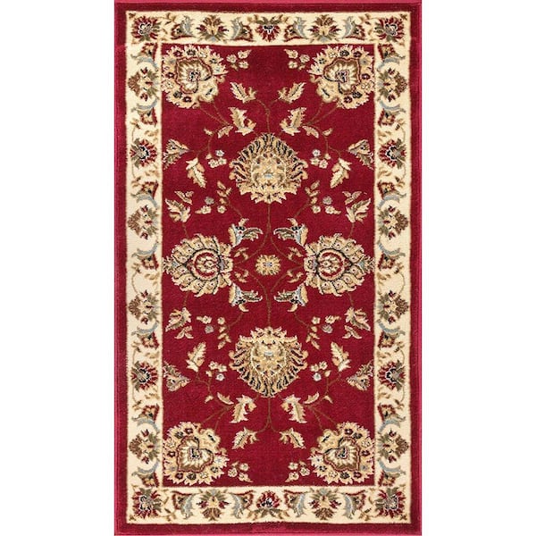 Well Woven Timeless Abbasi Red 2 ft. x 4 ft. Traditional Area Rug