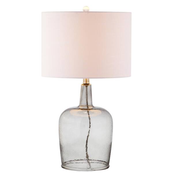 Murano 32" Swirled Crystal/Glass LED Table Lamp, Gray - Traditional