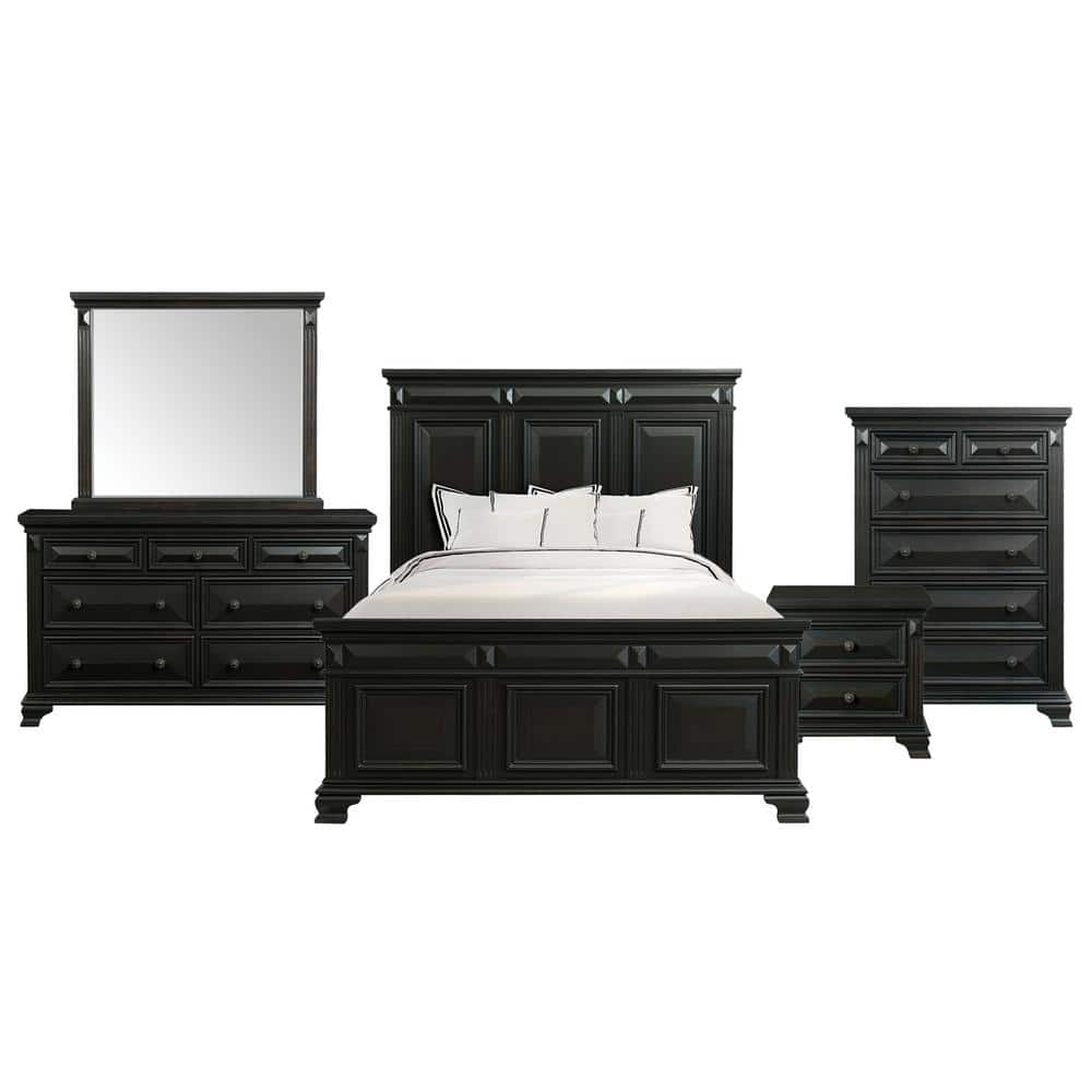 antique black bedroom furniture set