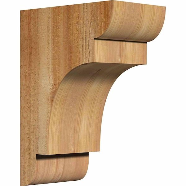 Ekena Millwork 6 in. x 10 in. x 14 in. Western Red Cedar New Brighton Rough Sawn Corbel