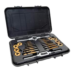 SAE Tap Die and Drill Set (26-Piece)