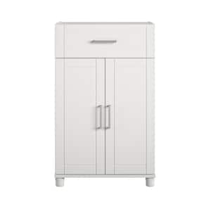 Kai 23.69 in. W x 39.25 in. H x 15.38 in. D 1 Drawer/ 2 Door Base Freestanding Cabinet in White