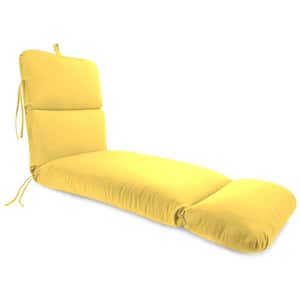 Outdoor Chaise Lounge Cushion in Sunray Yellow