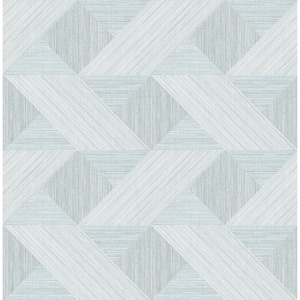 Presley Light Blue Tessellation Textured Non-pasted Paper Wallpaper