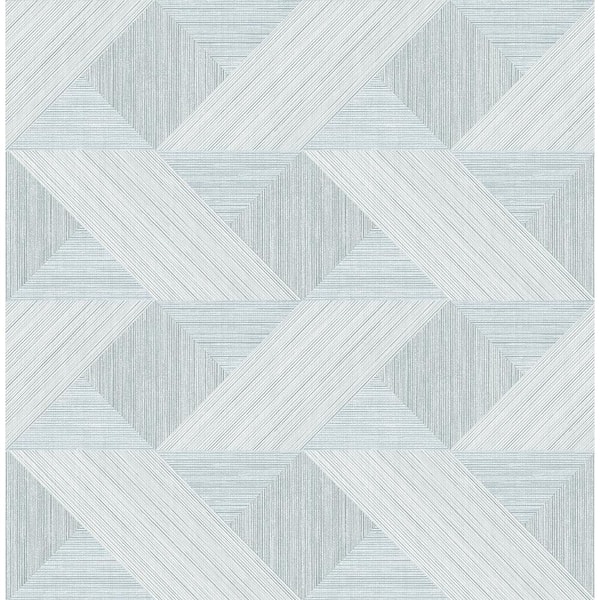 A-Street Prints Presley Light Blue Tessellation Wallpaper Sample