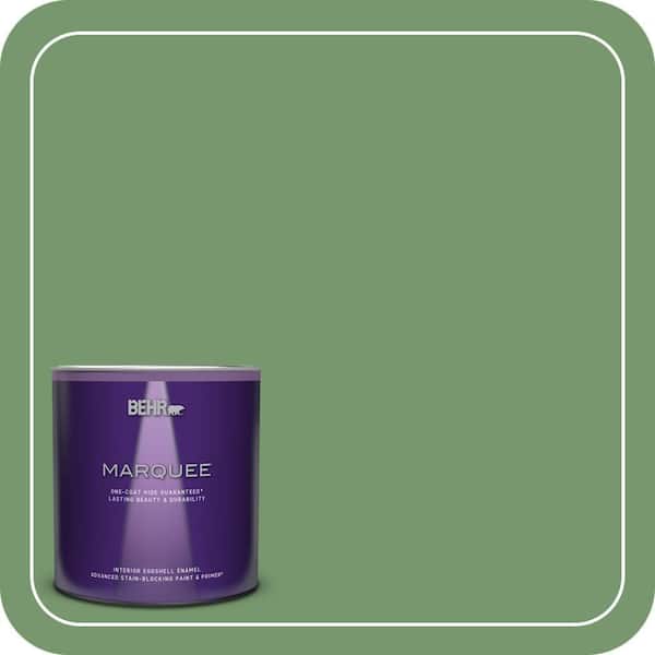BEHR MARQUEE 1 qt. #PPU11-03 Botanical Green One-Coat Hide Eggshell Enamel Interior Paint & Primer