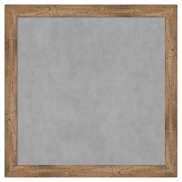 Amanti Art Owl Brown Narrow 28 in. x 28 in Framed Magnetic Board