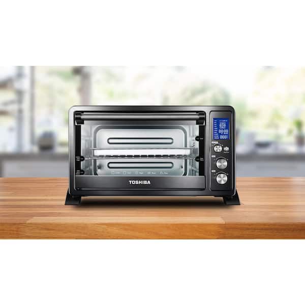 Toshiba AC25CEW-CHBS Digital Convection Toaster Oven, Black