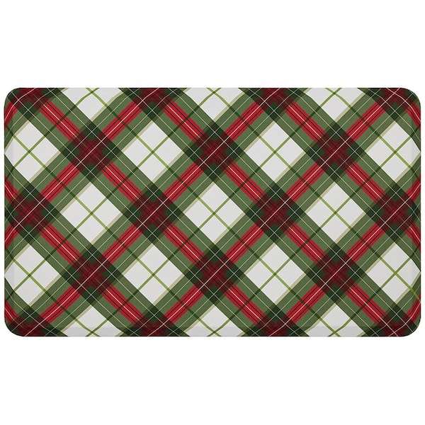 Mohawk Home Tis The Season Plaid Multi 18 in. x 30 in. Kitchen Mat