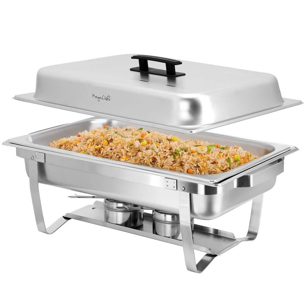 MegaChef 9.5 qt. Foldable Stainless Steel Professional Chafing