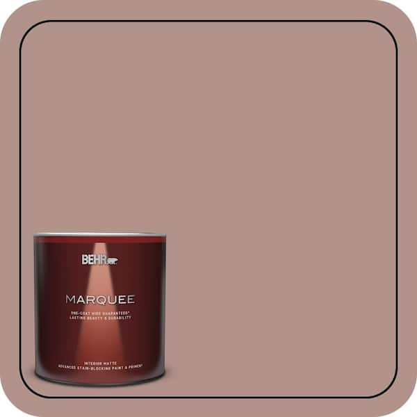 BEHR MARQUEE 1 qt. #180F-4 Desert Willow Matte Interior Paint & Primer