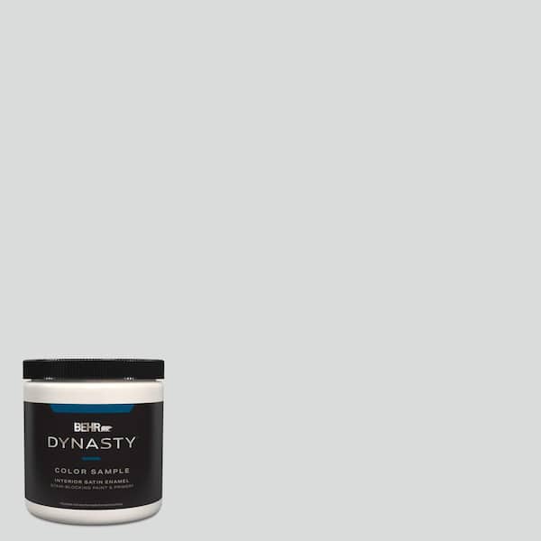 BEHR DYNASTY 8 oz. #PPU26-14 Drizzle Satin Enamel Stain-Blocking Interior/Exterior Paint and Primer Sample