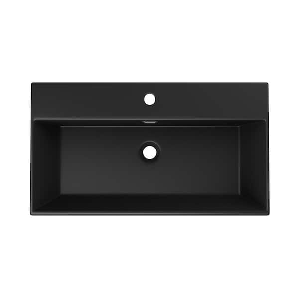 Eridanus Turner Vitreous China 30 in. W x 16 in. D x 5 in. H Eridanus Turner Vitreous China 30 in. W x 16 in. D x 5 in. H