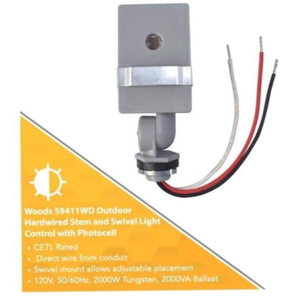 Southwire 59415WD Indoor Light Control Socket With Timed Photocell