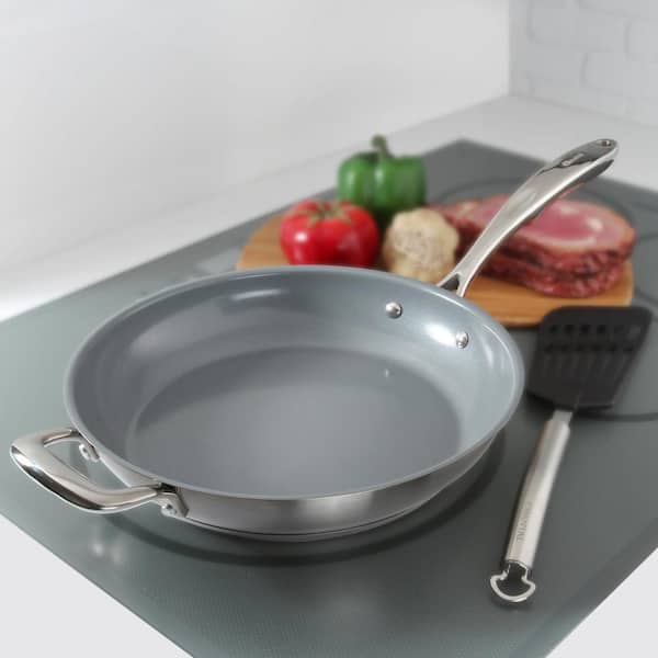https://images.thdstatic.com/productImages/c9d8d943-97c6-4349-aac9-a3b471c352fd/svn/brushed-stainless-steel-chantal-skillets-slin63-32c-44_600.jpg