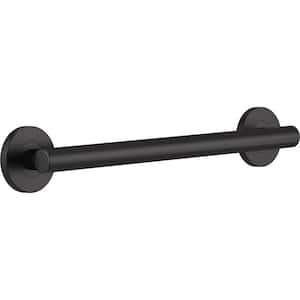 Contemporary 18 in. x 1-1/4 in. Concealed Screw ADA-Compliant Decorative Grab Bar in Matte Black