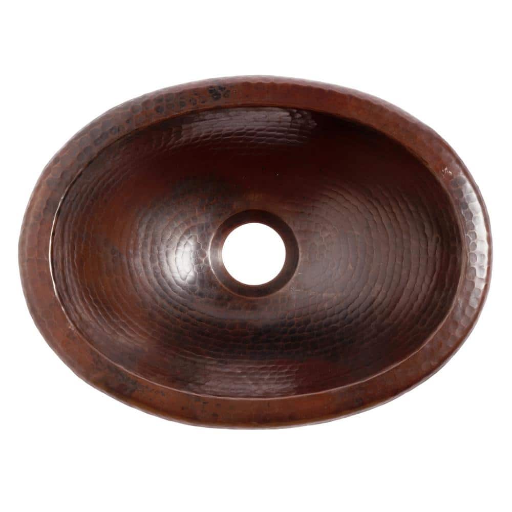 Schrodinger 12" Handcrafted Copper Bathroom Sink